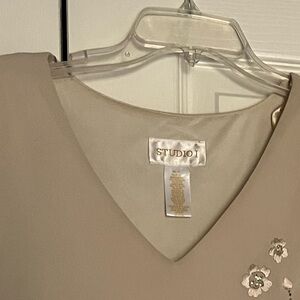 Studio I Beige Floral Skirt Set